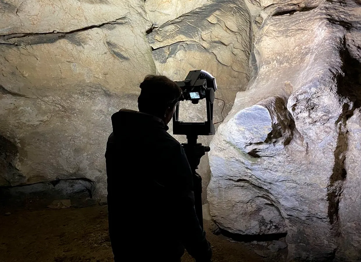 Proceso de creacion de la visita virtual de las cuevas de Aizpitarte